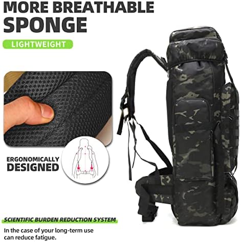 Bnmjvjl 70L пешачки ранец Воен тактички кампување прилагодливи водоотпорни спортови торби за искачување