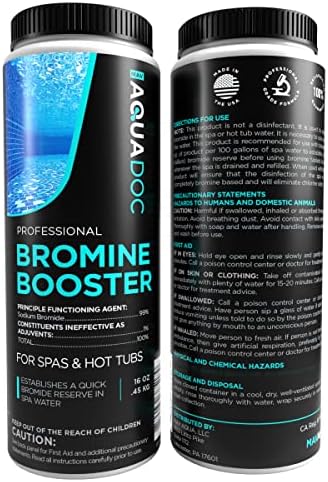 Bromine Booster - Оксидирачки спа -шок за воспоставување на резерват бромид - Спа бром топла када хемиски и не -хлорски шок за