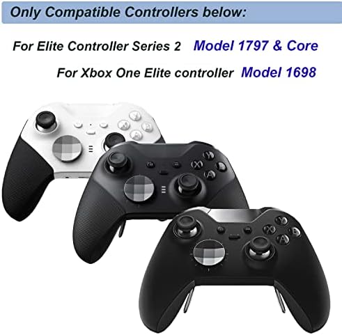 Заменски метални Д -под -под -рамни, комплети за копчиња за активирање на контролорот Xbox One, Elite Series 2, Elite Series 2 Core Controllers - Виолетова