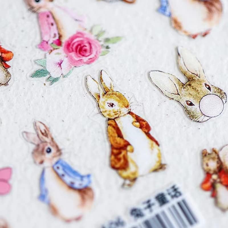 DEDYEL Нова симпатична Bunny Nail Art налепница Декларации 5D врежана бајка зајаче јагода зајаче нокти налепници Kawaii цртан