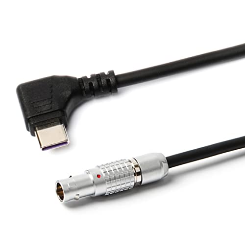 Eonvic PD USB C десен агол до 2 пински кабел за брзо полнење за Tilta Teradek Smallhd Z-CaM камери безжично напојување со видео менувач