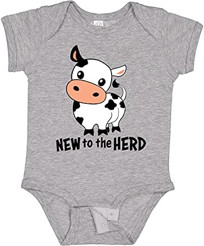 инктастично ново за стадо слатко боди за бебиња од крава