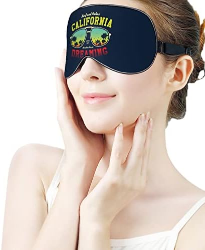 California Surfer Tee Graphic Sleep Eye Eye Mask Симпатична слепи очи опфаќа очила за жени за жени