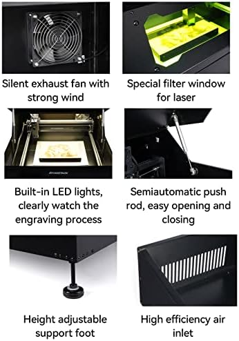 Xixian Laser Graving and Cutting Machine, B1 ласерско гравирање машина за сечење заштитна кутија Сите метална структура акрилен филтер за прозорци Заштита на очите на системот за фил?