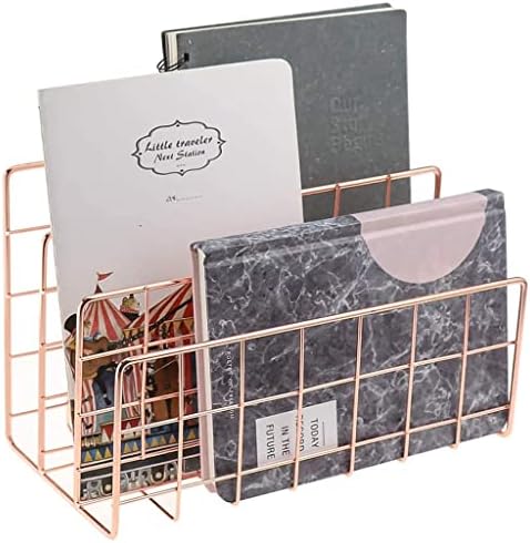 Кошница за складирање на метални метални решетки за ковано железо решетката за решетки за книги за списанија канцелариски весник