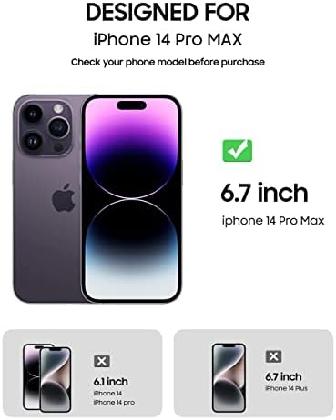Бенкс [2 Пакет] Заштитник На Мат Екран Дизајниран За iPhone 14 Pro Max (6.7, 2022 Година, Калено Стакло Отпорно На Гребење Против