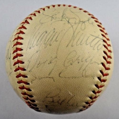 1971 Тимот На Бостон Ред Сокс Го Потпиша Втг Џо Кронин Бејзбол со Јаз Целосно ПИСМО НА ЈСА-Бејзбол Со Автограм