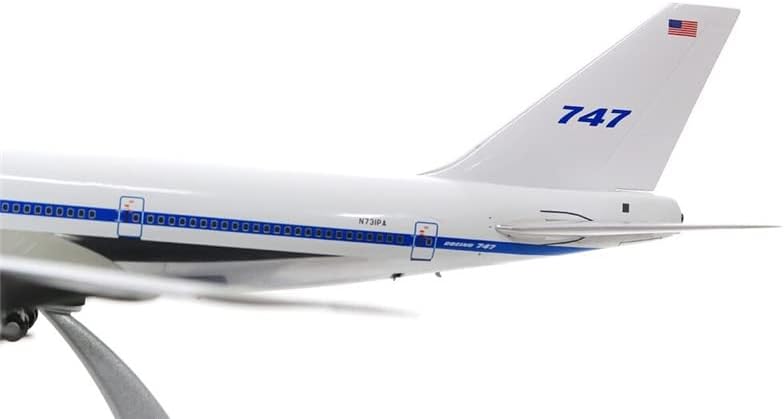 Inflate 200 за Boeing 747-121 N731PA полирано со Stand Limited Edition 1/200 Diecast Aircraft претходно изграден модел