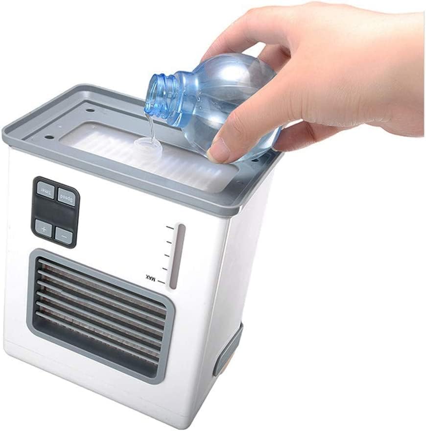 Лилианг- - испарувачки ладилници Личен вселенски климатик, 4 во 1 мини USB личен вселенски ладилник, овлажнител, прочистувач, вентилатор за ладење на работната површи?