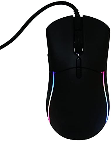 Vbestlife 12800 DPI Игри Глувчето, Жичен Компјутер Глувчето СО RGB Светлина, 7 Копчиња USB Поддршка На Глувчето 5 Редефинира DPI 7 Прилагодливи