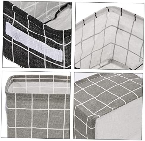 Зеродеко 3 парчиња кутија за складирање на склопување гајба за складирање домашно полица украси Организатор за складирање декоративни ткаенини канти за расадници