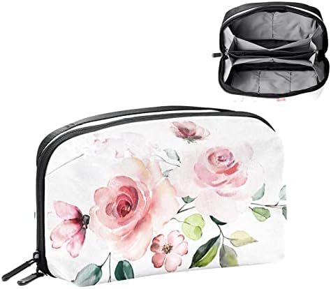 Торбичка За Шминка Мастило Сликарство Цвеќиња Торба За Шминка Организатор Патување Патент Тоалетна Торба Мала Козметичка Торба