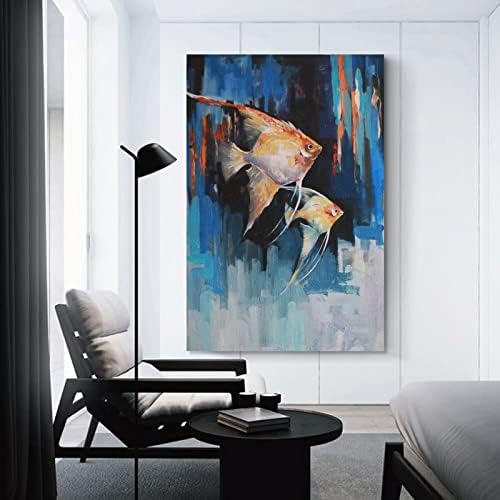 Масло сликарство Апстрактна сликарство Тропски риби слики за спална соба wallидни уметнички слики платно wallид декор дома украс дневна соба декор