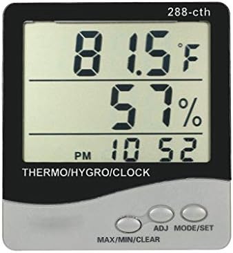 ВНАТРЕШЕН-Надворешен Лцд Дигитален Термометар Хигрометар За Температура Мерач На Влажност Мерач На Влага Сензор За Метеоролошка Станица Будилник