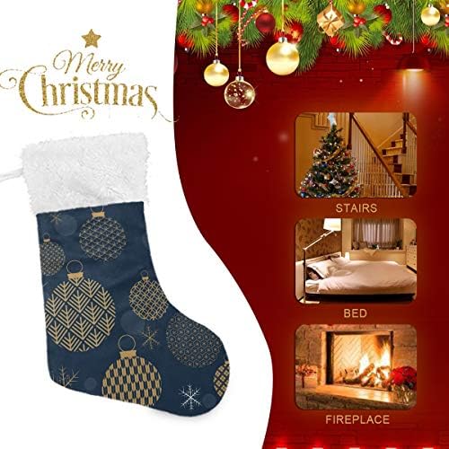 Божиќна топка и снегулки на Пимилагу Божиќни чорапи 1 пакет 17,7 , виси чорапи за Божиќна декорација