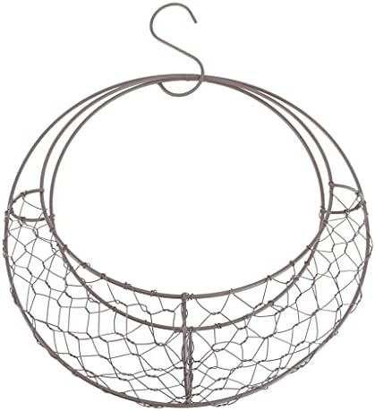 Водмб Месечина форма железна жица метална рамка со суккулентен тенџере виси корпа фабрика за цвеќиња на цвеќиња свадба дома кафе