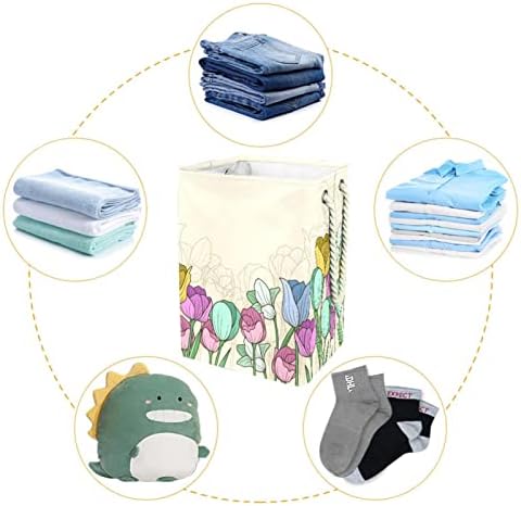 Шарена корпа за алишта за перење лале, склопувачки правоаголен организатор, спречува за унисекс возрасни, тинејџери, момчиња, водоотпорни канти за складирање Детс?