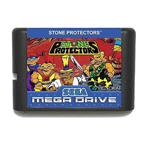 Камен заштитници NTSC само 16 битни картички за игри со MD со малопродажна кутија за Sega Mega Drive/ Genesis
