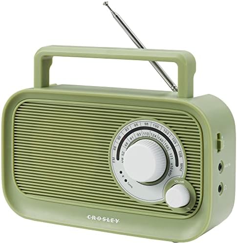 Crosley CR3041A-SG Forte Portable AM/FM радио со Bluetooth приемник, мудрец