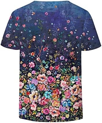 Есен летен кошула дами краток ракав 2023 облека памук V врат графички бренд блуза кошула за тинејџери девојки fe fe