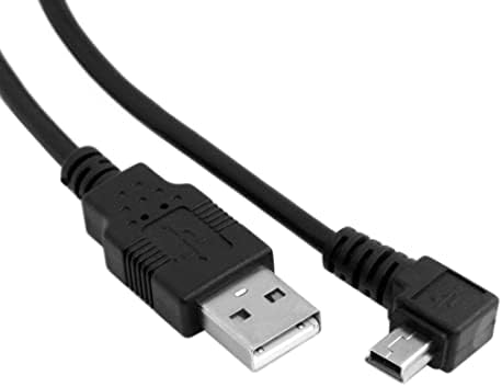 CHENYANG CY МИНИ USB Кабел, USB 2.0 Тип Машки ДО Мини USB 5pin Лево Агол 90 Степен Машки Цртичка Камери Синхронизација На Податоци И Полнење