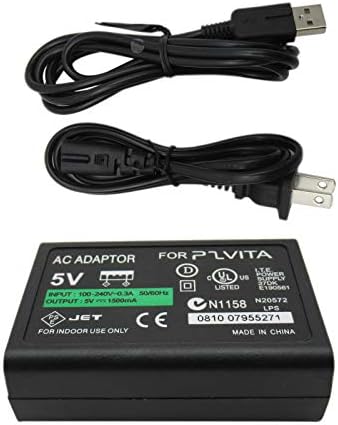 GXCDIZX AC Полнач за напојување за Sony PlayStation PSV PCH-1001 за PS Vita