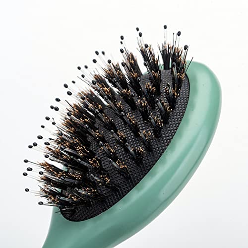 Четка за коса од четка за влакната - Синид мини природна бука дрва рачка за перница масажа за данганг коса четка за жени мажите
