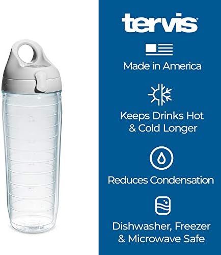 Tervis Gamma Phi Beta Sorority шише со вода со капак, 24 мл, чиста -