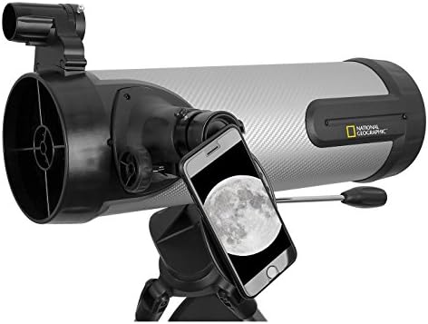 Bresser National Geographic NT 114CF сребро телескоп на јаглеродни влакна 80-20114