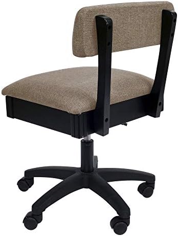 Arrow H8140 Прилагодлива висина Хидраулична шиење и занаетчиски стол со складирање под седиште и цврста ткаенина, принцеза Хазел Тан