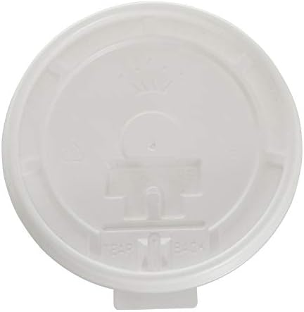 Бели Рамни Капаци за 8 Мл Хартиени Чаши, Одговараат На Повеќето Чаши За Топол Пијалок Од 8 Унци, Пластични Рамни Капаци За Еднократна