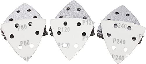 Калиастро 60-Пакет Триаголник Осцилирачки Асортиман На Шкурка Со Повеќе Алатки - Одговара На 3,5 Инчни Аголни Влошки За Брусење, Вклучувајќи