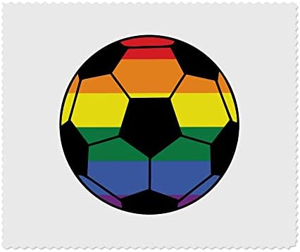 Azeeda 2 x 'LGBTQ Flag Football' Microfibre Lens/чаши за чистење крпи за чистење