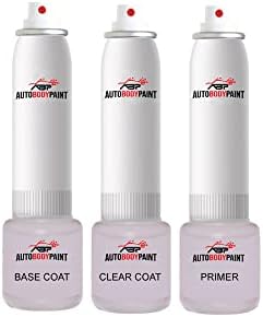 ABP Touch Up Basecoat Plus Clearcoat Plus Primer Spray Baint Комплет компатибилен со темно кафеава металик Corvette Chevrolet