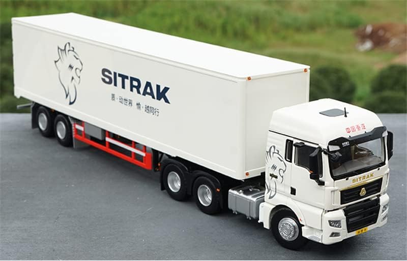 Синотрук за Ситрак C7H Трејлер контејнер камион бел 1/36 Diecast камион претходно изграден модел