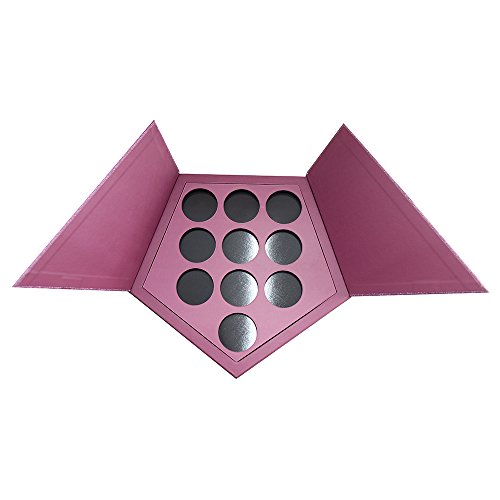 Coosei виолетова дијамант дизајниран празен про шминка палета складирање вклучувајќи изолација слој и 20 парчиња леплива метална