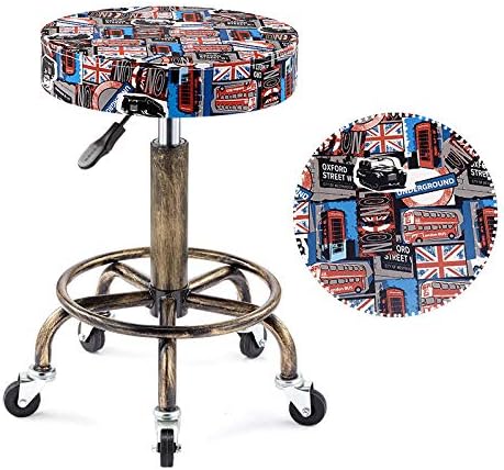 Механика столче со тркала ， козметичка столица со Pozi знаме шема Синтетичко кожа седиште ， прилагодлива висина 46-60 см ， Поддржана тежина 160 кг ， вртливиот салон за