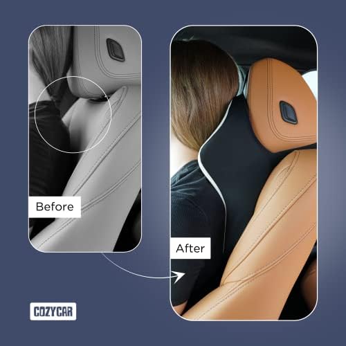 Перница за вратот на автомобилот - мемориска пена - ергономска поддршка за вратот за возење перница за возење за возење - лесен капак за