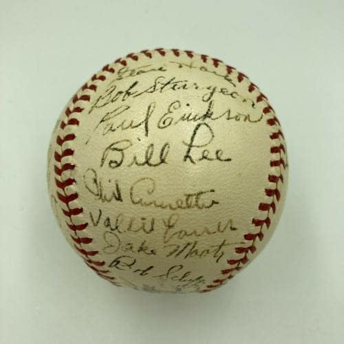 Прекрасен тим од 1941 година во Чикаго Кобс потпиша NL Бејзбол со Wimpy Quinn JSA COA - Автограмирани бејзбол