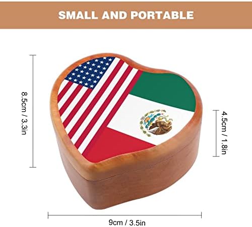 САД Мексиканско знаме дрво музичка кутија Гроздобер музички кутија подарок за Божиќниот роденден Ден на вineубените