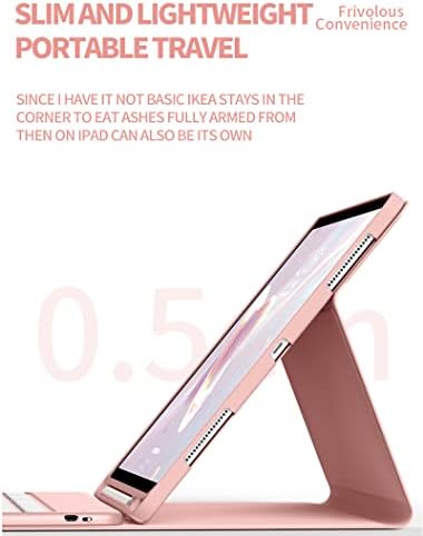 Случај за тастатура SSHHUU за Galaxy Tab S8 / Tab S7 11 инчи, мек TPU задниот капак со симпатична ретро тркалезна тастатура во боја со држач