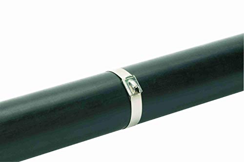 Panduit MLT4SH-LP Пан-челик за само-заклучување на кабел, општа намена, супер тежок пресек, AISI 304 не'рѓосувачки челик, 4,0 Максимален