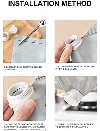 Круг Запечатување Кујна Храна Торба Запечатени Закуска Пластична Кеса Свежо Чување Клип ТД9