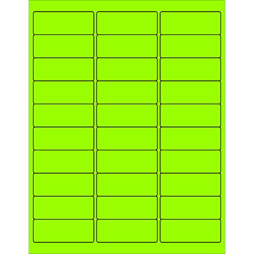 Логика на лента со Aviditi 2 5/8 x 1 флуоресцентни етикети за адреса на црвена испорака, за печатачи со ласер и инк -џет, трајно лепило, лист 8 1/2 x 11, 30 етикети по лист, 100 листо