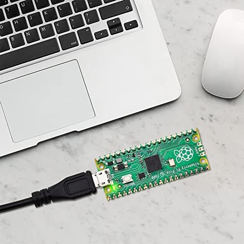Keyestudio Raspberry Pi Pio Basic Starter комплет со заглавија микро USB кабел, Pico RP2040 микроконтролер, флексибилен 26 мултифункционални GPIO