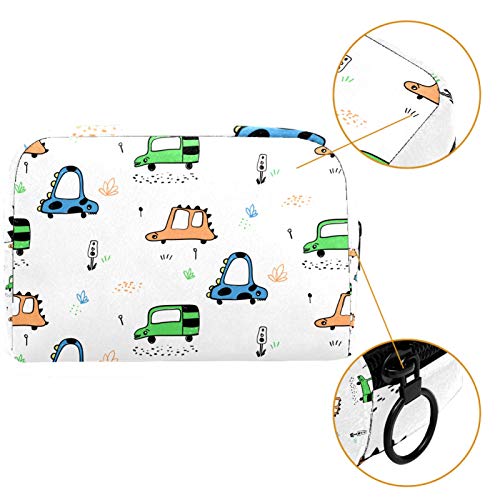 Животински Автомобили Со Шема На Лица Козметичка Патна Торба Со Голем Капацитет Торбичка За Шминка За Повеќекратна Употреба Тоалетна Торба