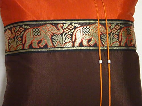 Сутазин 1 Свила Декоративни Фрли Акцент Свила Перница Тајландски Слон 16х16 Перница Покритие.
