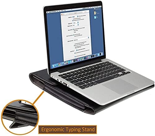 Брунел Црна Кожа Фолио Случај-Компатибилен СО ASUS Vivobook 17 17.3 Лаптоп