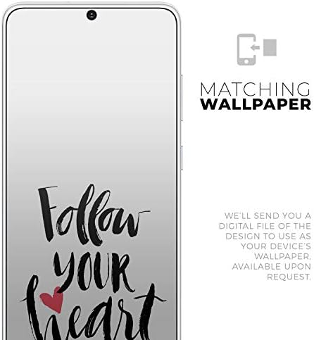 Дизајн Скинц Следете Го Вашето Срце V2 Заштитни Винил Налепници Обвивка На Кожата Компатибилен Со Samsung Galaxy S20