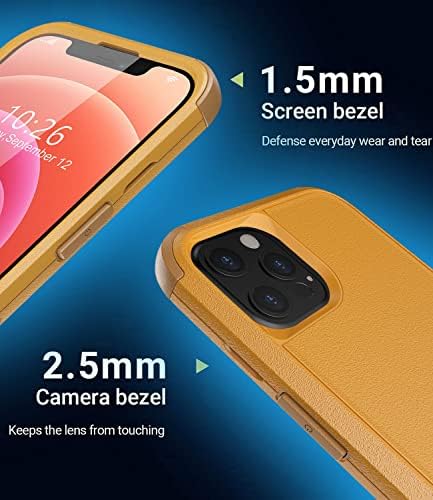 IBELIED Дизајниран За Iphone 12 Pro Max Случај, [Dropproof] [Shockproof] [Отпорен На Прашина] Тешки Заштитни Телефон Случај Покритие